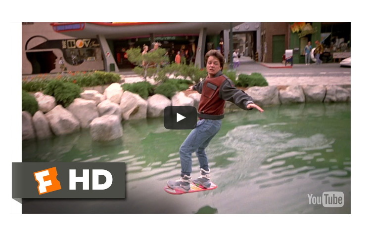 video hoverboard ritorno al futuro